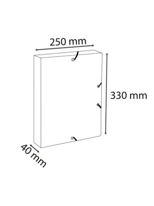 Exacompta Füzetbox karton Exacompta Autentik A/4 40 mm gerinccel vegyes színek
