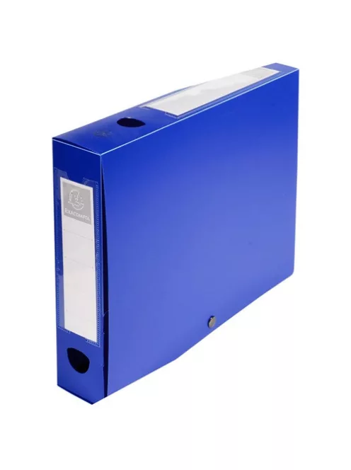 Exacompta Füzetbox PP Exacompta Opaque A/4 60 mm gerinccel patentos kék