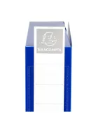 Exacompta Füzetbox PP Exacompta Opaque A/4 60 mm gerinccel patentos kék