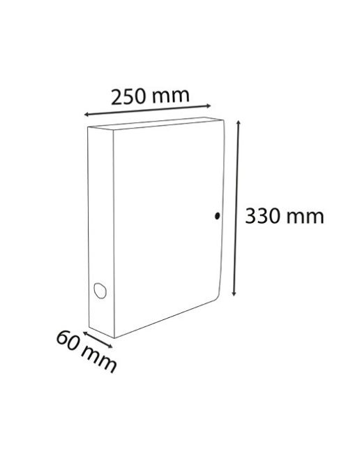 Exacompta Füzetbox PP Exacompta Skandi A/4 60 mm gerinccel patentos vegyes színek