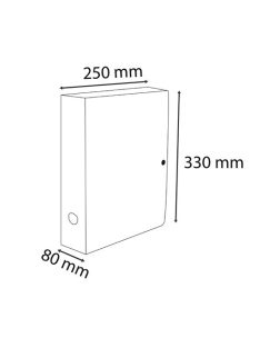   Exacompta Füzetbox PP Exacompta Skandi A/4 100 mm gerinccel patentos vegyes színek