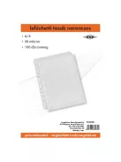 PD Office Lefűzhető tasak pd A/4 38 mic. narancsos 100 db/csomag