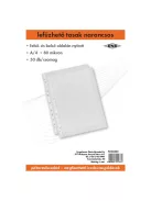 PD Office Lefűzhető tasak pd A/4 80 mic. narancsos felül-és belül nyitott 50 db/csomag