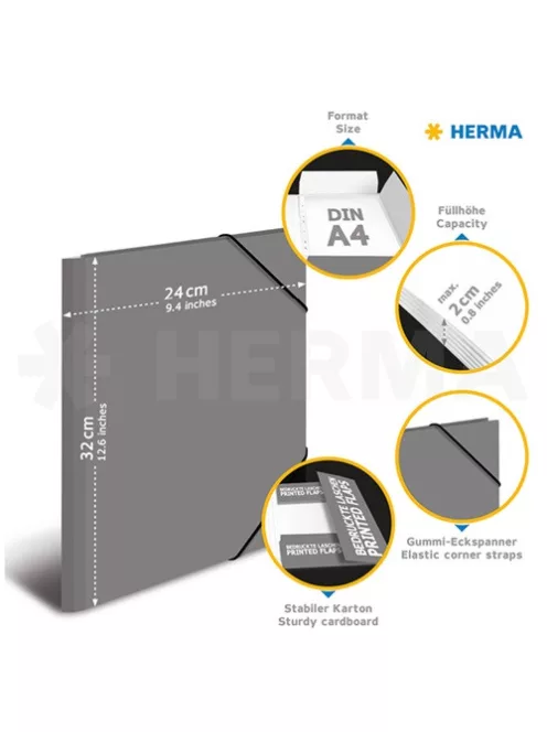 Herma Gumis mappa karton Herma A/4 Ecset