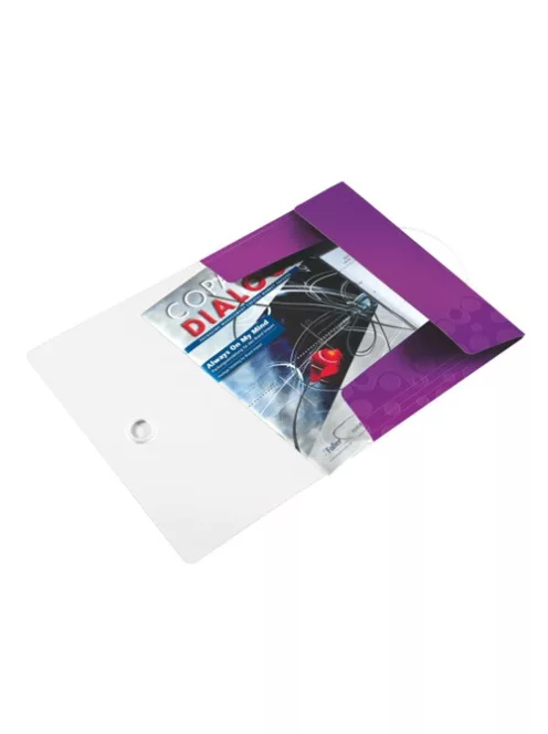 Leitz Gumis mappa PP Esselte Wow lila