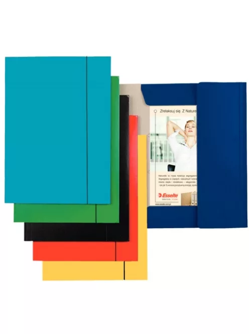 Esselte Gumis mappa karton Esselte Economy A/4 kék 13435