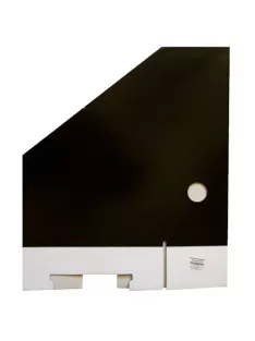 Noname Iratpapucs A/4 hajtogatós 8 cm gerinccel fekete