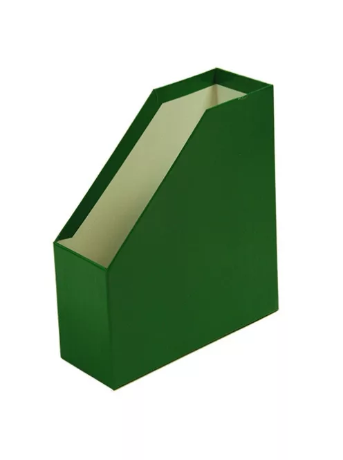 PD Office Iratpapucs pd karton merev falú A/4 9 cm gerinccel fóliás zöld