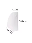 Exacompta Iratpapucs műanyag Exacompta Mag-Cube Autentik fehér