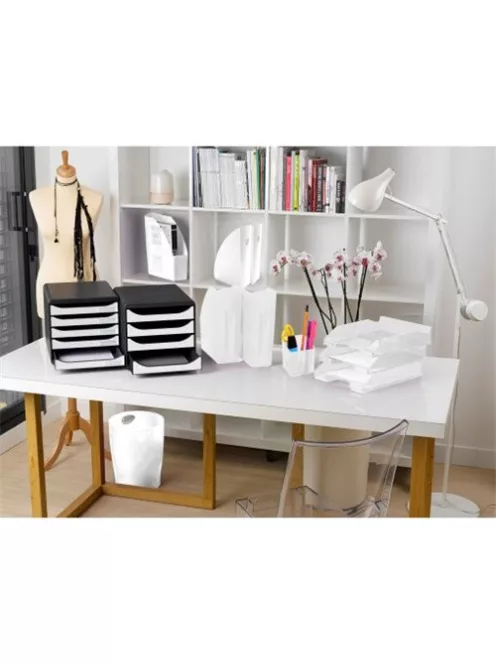 Exacompta Iratpapucs műanyag Exacompta Mag-Cube Autentik fehér