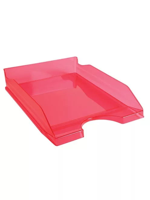 Exacompta Irattálca műanyag Exacompta Ecotray A/4+ áttetsző málna