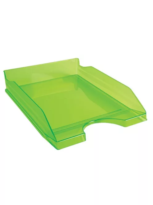 Exacompta Irattálca műanyag Exacompta Ecotray A/4+ áttetsző almazöld