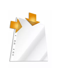   Durable Lefűzhető tasak Durable A/4 50 mic. narancsos felül és belső oldalt nyitott 10 db/csomag