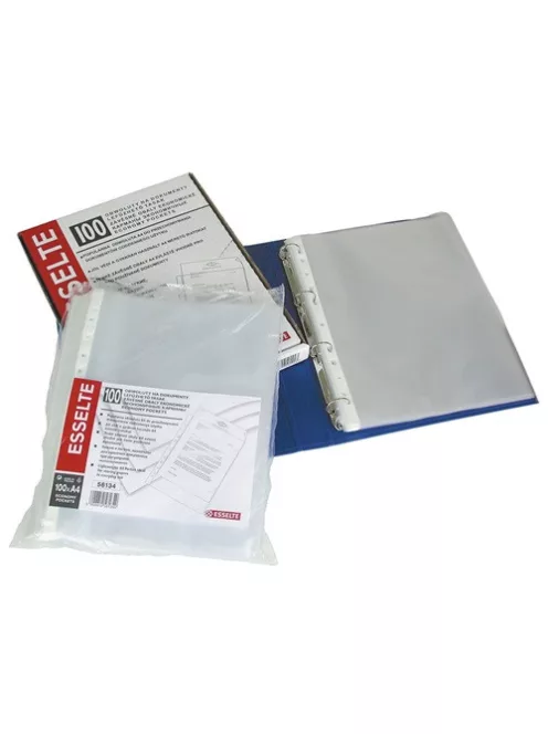 Esselte Lefűzhető tasak Esselte Standard A/4 85 mic. narancsos 23763