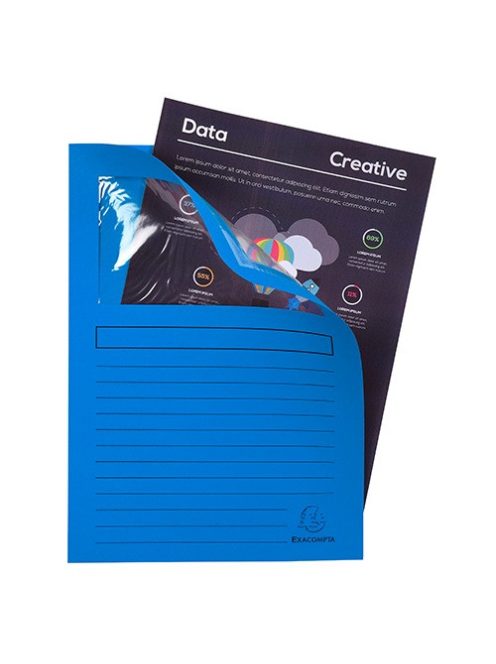 Exacompta Pólyás iratgyűjtő Exacompta A/4 120g kék ablakos
