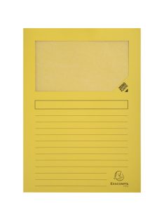   Exacompta Pólyás iratgyűjtő Exacompta A/4 120g sárga ablakos
