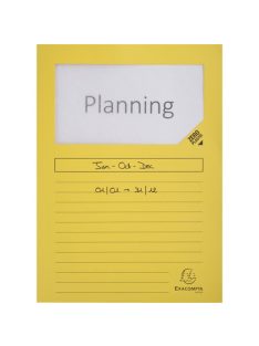   Exacompta Pólyás iratgyűjtő Exacompta A/4 120g sárga ablakos