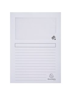   Exacompta Pólyás iratgyűjtő Exacompta A/4 120g fehér ablakos
