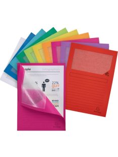   Exacompta Pólyás iratgyűjtő Exacompta A/4 120g vegyes színek ablakos