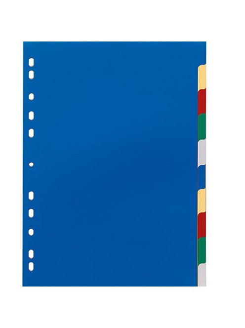 Durable Elválasztólap PP Durable A/4 10 részes színes