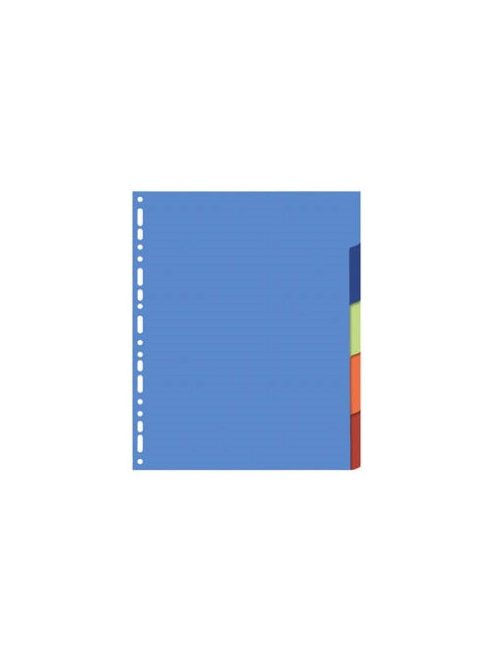 Exacompta Elválasztólap karton Exacompta A/4 5 részes színes 170 g