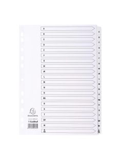   Exacompta Regiszter karton Exacompta A/4 A-Z 20 részes fehér