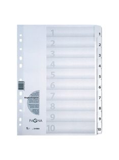   Durable Elválasztólap karton Durable Pagna A/4 1-10-ig fehér