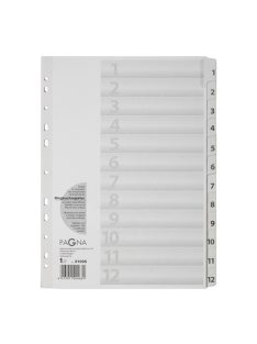   Durable Elválasztólap karton Durable Pagna A/4 1-12-ig fehér
