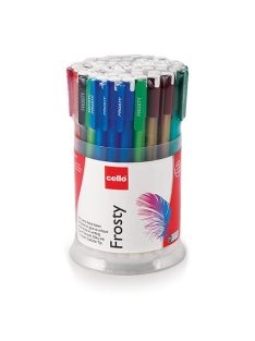   Cello Golyóstoll Cello Frosty vegyes tolltest 0,7 mm kupakos kék eldobható