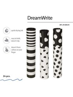   Victoria-Bruno Golyóstoll Bruno Visconti 0,7mm kék, Dreamwrite, ref. Flora black&white