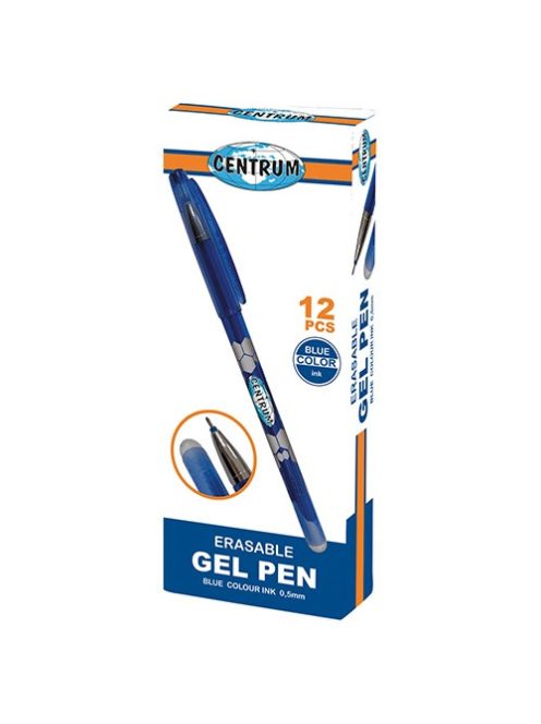 Centrum Zselés toll Centrum 0,5 mm kék radírozható mintás