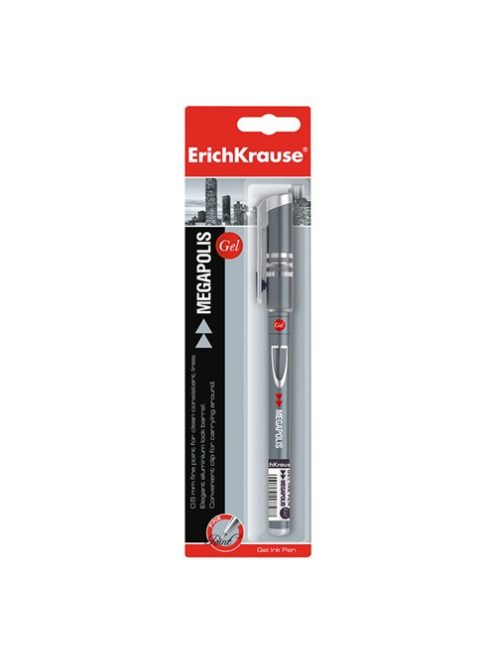 ErichKrause Zselés toll ErichKrause Megapolis 0,5 mm bliszteres fekete