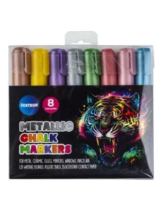   Centrum Krétamarker 8 db-os készlet Metál Centrum színes 3-5mm