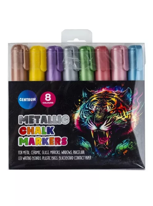 Centrum Krétamarker 8 db-os készlet Metál Centrum színes 3-5mm