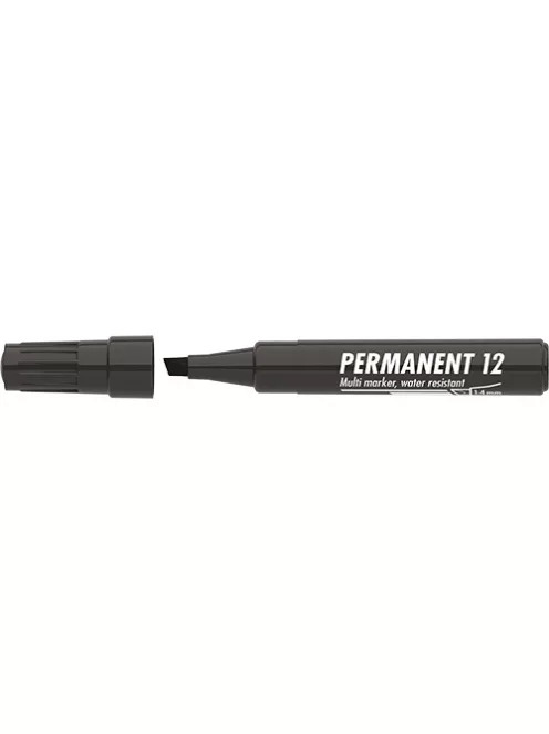 Ico Marker Permanent 12 vágott fekete