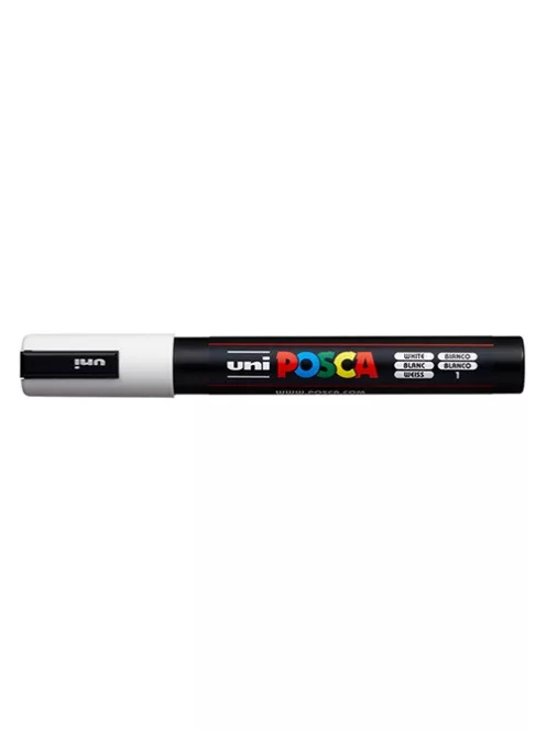 UNI Marker Uni dekor Posca PC-5M fehér 1,8-2,5 mm