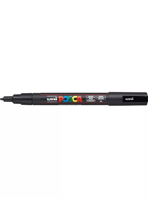 UNI Marker Uni dekor Posca PC-3M Fekete 0,9-1,3 mm