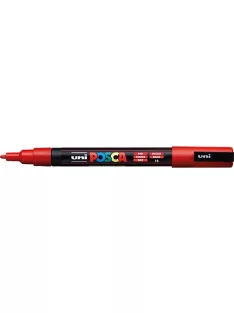 UNI Marker Uni dekor Posca PC-3M Piros 0,9-1,3 mm