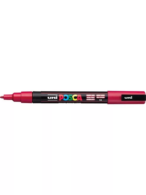 UNI Marker Uni dekor Posca PC-3M Sötét piros 0,9-1,3 mm