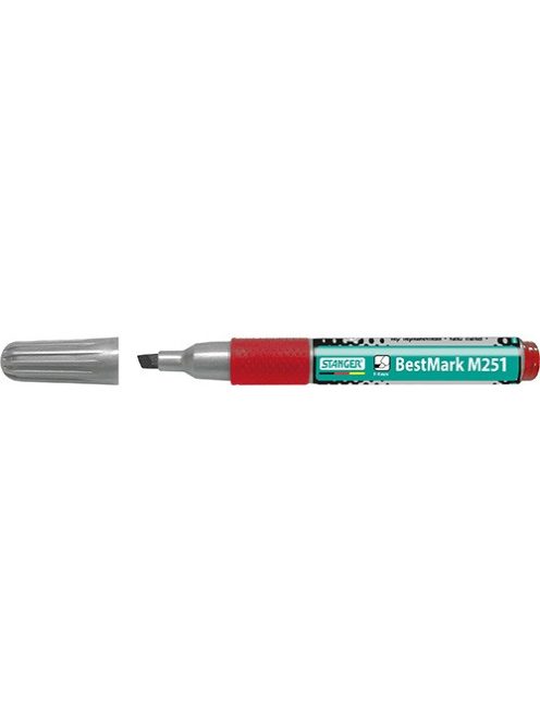 Stanger Marker Stanger M251 Soft Grip permanent vágott 1-4 mm piros