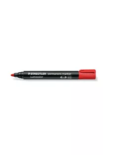 Staedtler Marker Staedtler Lumocolor permanent kerek piros