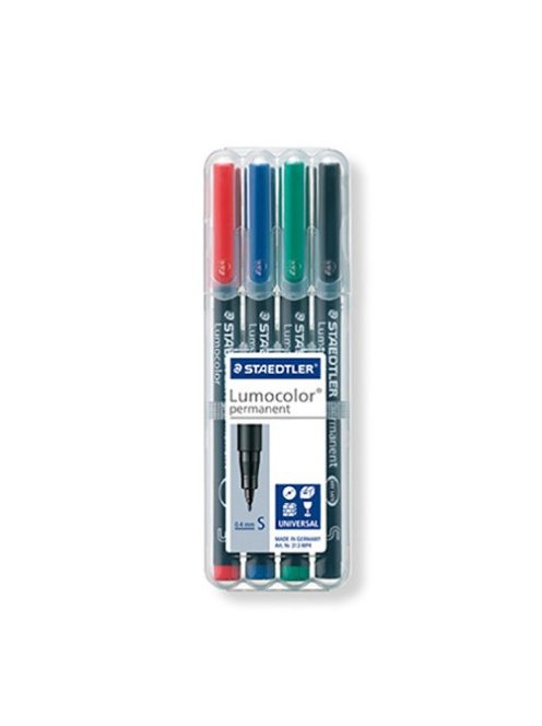 Staedtler Marker Staedtler Lumocolor permanent S 4 db-os klt.