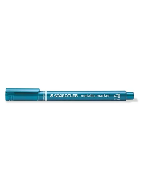 Staedtler Marker Staedtler dekor 1-2 mm kerek hegyű metálkék
