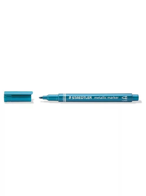 Staedtler Marker Staedtler dekor 1-2 mm kerek hegyű metálkék