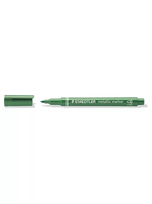 Staedtler Marker Staedtler dekor 1-2 mm kerek hegyű metálzöld