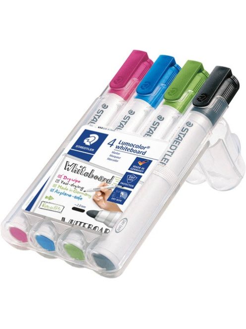 Staedtler Táblamarker Staedtler Lumocolor kerek 4 db-os klt. (pink, világoskék, világoszöld, fekete)