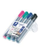 Staedtler Táblamarker Staedtler Lumocolor flipchart kerek 4 db-os klt. (pink, türkiz, kék, fekete)