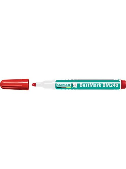 Stanger Táblamarker Stanger BM240 kerek 1-3 mm piros