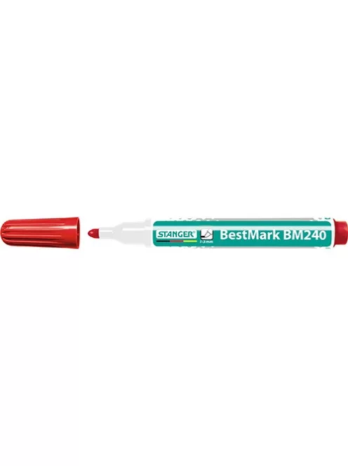 Stanger Táblamarker Stanger BM240 kerek 1-3 mm piros