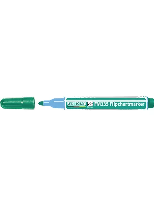 Stanger Flipchartmarker Stanger FM335 kerek 1-3 mm zöld